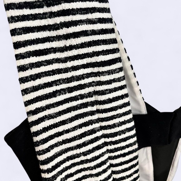 NWT | Vintage BCBG | Black and White Striped Cocktail Dress - Picture 7 of 8